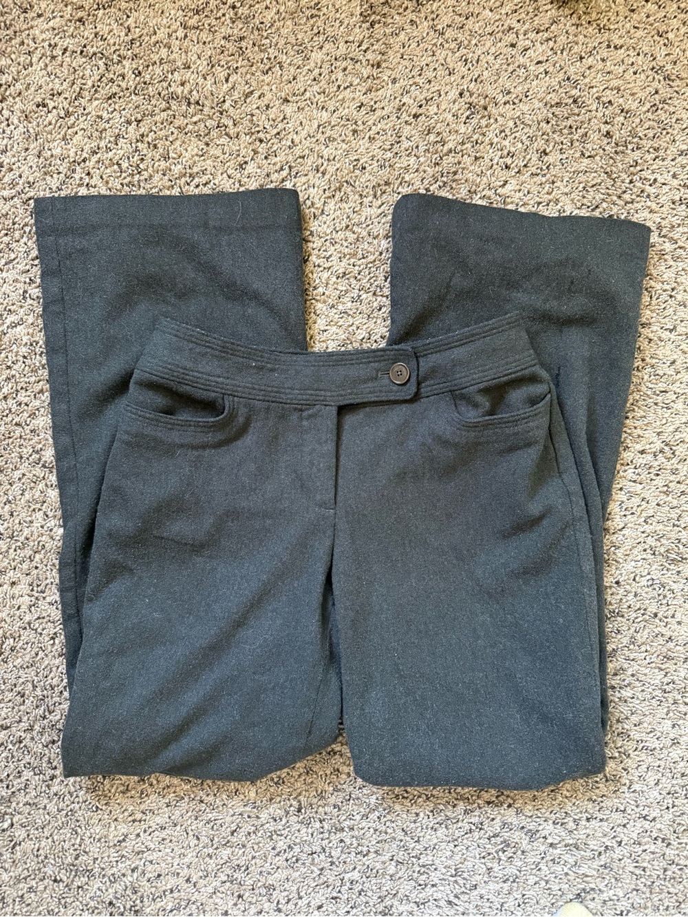 Ann Taylor boot cut slacks / fuzzy material